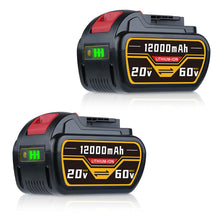 For Dewalt DCB609 20V/60V MAX FLEXVOLT Li-Ion 12.0Ah Battery DCB609-2 DCB606 2Pack