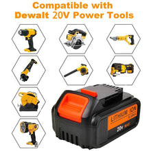 For Dewalt 20V DCB200 Battery Replacement | DCB205 5.0Ah Lithium Ion Battery