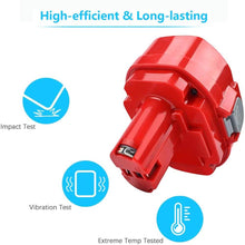 2 Pack For 18V Makita Battery Replacement | 1822 4800mAh NI-MH Battery