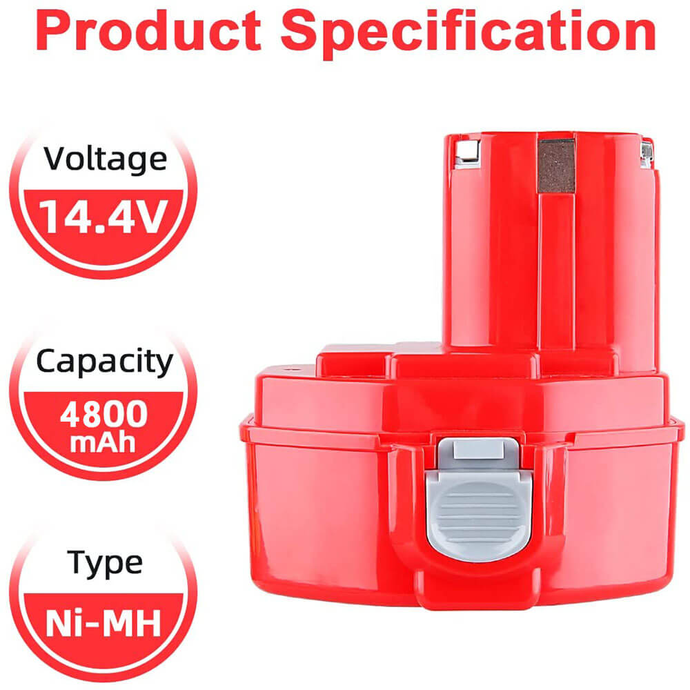 14.4V Makita Replacement Battery |1420 1422 1400 4.8Ah Ni-MH Battery Battery Factory Outlet