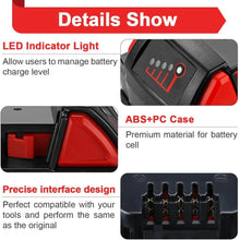 For Milwaukee 18V M18 6.0Ah Li-ion Battery Replacement & For Milwaukee 12V-18V Lithium Battery Charger