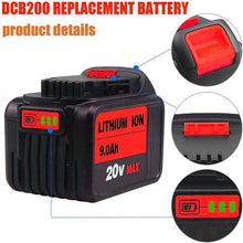 For Dewalt 20V DCB200 Battery Replacement | DCB205 9.0Ah Lithium Ion Battery 3 Pack