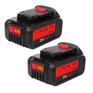 2 Pack For DeWalt 7.0Ah Battery | 20V Max Li-ion Battery DCB200 DCB204 DCB206 DCB205-2 DCB201 DCB203 DCB181 DCB180