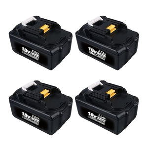 4 Pack For 18V Makita Battery Replacement | BL1830 BL1850 5000mAh Li-ion Battery
