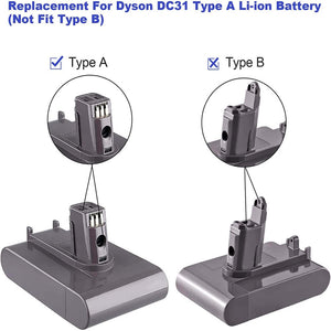 5000mAh For Dyson DC31  ( Type A ) Battery Replacement  | 22V 5.0Ah Li-ion Battery