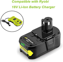 ２ Pack For Ryobi 18V 5.0Ah Battery with charger | P108 5.0Ah Li-ion One Plus  Replacement