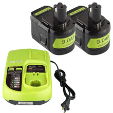 2 Pack 9.0Ah For Ryobi 18V P108 Battery replacement | High Capacity Li-ion Battery