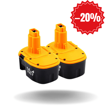 VANON FOR DeWalt DC9091/14.4V/4800mAh NI-MH Yellow&Black 2 Pack