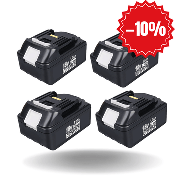 VANON FOR MAKITA BL1815 Battery 18V 3000mAh Li-ion black 4 Pack