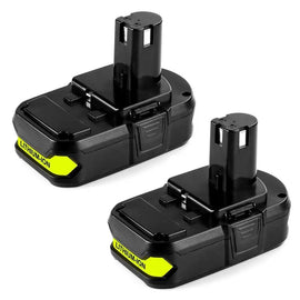 2 Pack For 18V Ryobi 3.0Ah Battery| P102 Li-ion One+ Plus Battery Replacement