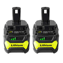 2 Pack For 18V Ryobi 5.0Ah Battery| P108 Li-ion One+ Plus Battery Replacement