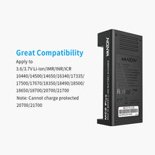 Vanon MC2 PLUS 2 slots 3.7v li-ion 18650 battery USB portable charger