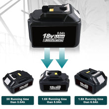 4 Pack For 18V Makita Battery Replacement | BL1890B 9000mAh Li-ion Battery