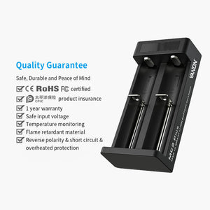 Vanon MC2 PLUS 2 slots 3.7v li-ion 18650 battery USB portable charger