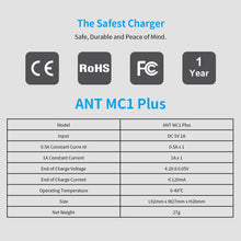 Vanon Portable Charger MC1 PLUS USB Charger For Rechargeable 3.7V Li-ion Batteries 10440 14500 16340 18700 26650 18650 Charger