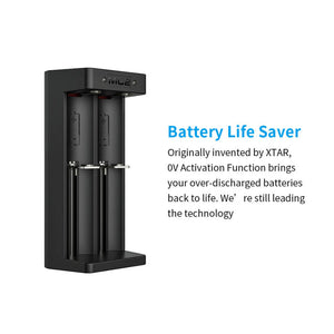 Vanon MC2 2 slots 0.5amp Smart Li-ion 18650 Battery Charger