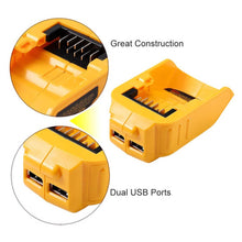 USB Mobile Battery Charger Adapter DCB090 For Dewalt 14V 18V 20V Lithium Battery