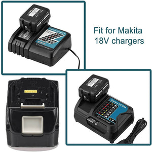 3 Pack For 18V Makita Battery Replacement | BL1850B 5000mAh Li-ion Battery With LED Light