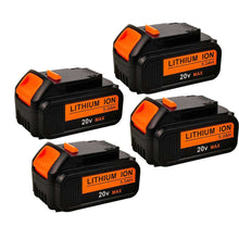 For Dewalt 20V Battery Replacement | DCB205 5.0Ah Lithium Ion Battery 4 Pack