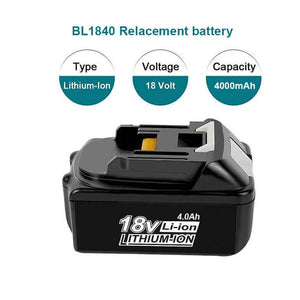 3 Pack For 18V Makita Battery Replacement | BL1840B 4000mAh Li-ion Battery