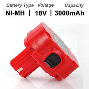 For Makita Battery Replacement | 1822 18V 3000mAh Ni-MH Battery 2 Pack