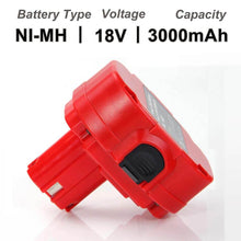 For Makita Battery Replacement | 1822 18V 3000mAh Ni-MH Battery 3 Pack