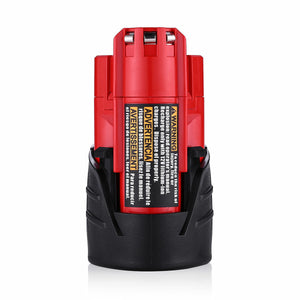 Milwaukee 12V | Milwaukee 12V 2.5Ah Battery | 12V 2.5Ah Battery | Milwaukee 12V 2.5Ah Battery Replacement | 48-11-2411 48-11-2420 48-11-2401 | front