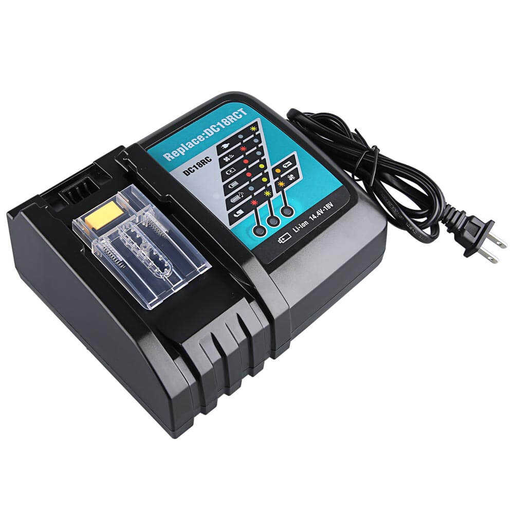 14.4V-18V Rapid Battery Charger for Makita DC18RF/RC Li-ion Bl1860 BL1850 Bl1830