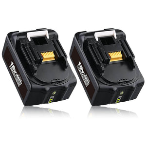 2 Pack For 18V Makita Battery Replacement | BL1840B 4000mAh Li-ion Battery