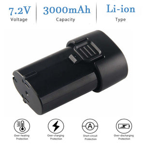 2 Pack For 7.2V Makita Battery Replacement | BL7010 3000mAh Li-ion Battery