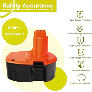 For Dewalt 18V Battery Replacement | DC9096 DC9098 4.6Ah Ni-Mh Battery New Upgraded