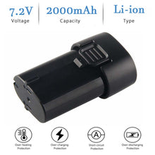 For Makita 7.2V  2.0Ah Battery Replacement | BL7010  Li-ion Battery 4 Pack