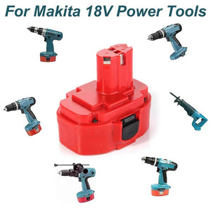 For Makita Battery Replacement | 1822 18V 3000mAh Ni-MH Battery 2 Pack