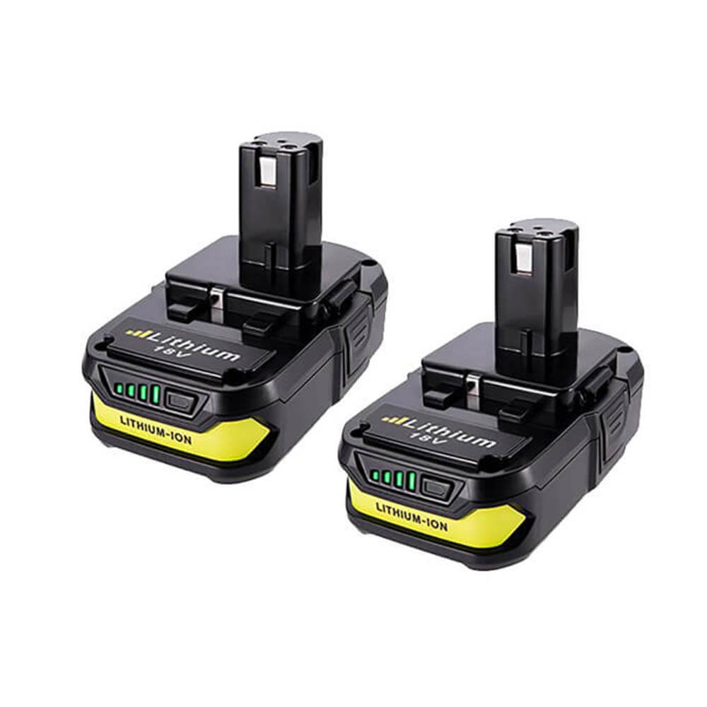 For Ryobi 18V Battery Replacement | P102 P108 3.0Ah Li-ion Battery 2 Pack