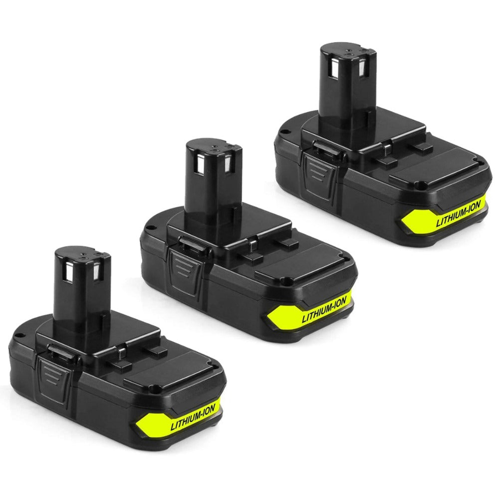 For Ryobi 18V Battery Replacement | P102 2.5Ah Li-ion Battery 3 Pack