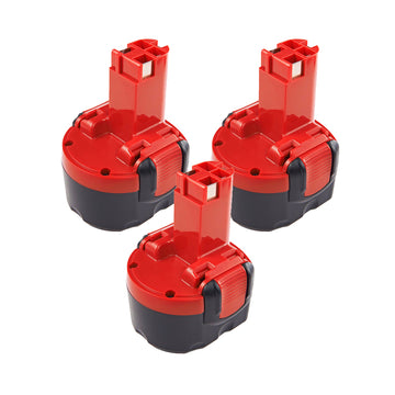 For BOSCH 9.6v 2.0Ah  | BAT048 Ni-CD Battery Replacement 3 Pack