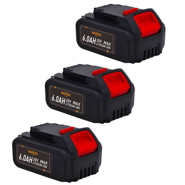 For Dewalt DCB200 20V 6.0AH Max Battery Replacement | DCB205 Li-ion Battery 3 Pack