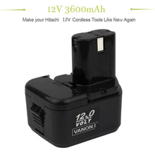 For 12V Hikoki(Hitachi) Battery Replacement | EB1212S 3600mAh Ni-MH Battery