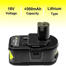 For Ryobi 18V P104 ONE PLUS Battery | 4.0Ah Li-ion Battery Replacement