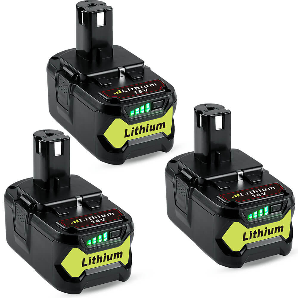 3 Pack For 18V Ryobi Battery Replacement | P108 5.0Ah Li-ion Battery