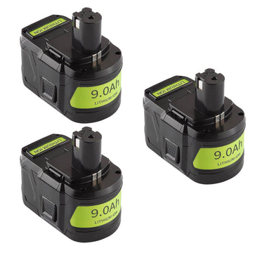 For 18V Ryobi Battery Replacement | P108 9.0Ah Li-ion Battery 3 Pack