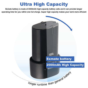 For Makita 7.2V  2.0Ah Battery Replacement | BL7010  Li-ion Battery 4 Pack