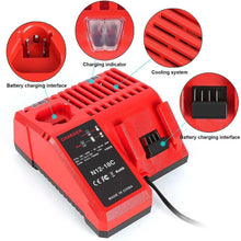 For Milwaukee 48-59-1812 M12 M18 12V-18V Lithium Battery Charger