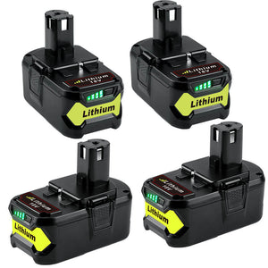 4 Pack For 18V Ryobi Battery Replacement | P108 130429054 6.0Ah Li-ion Battery