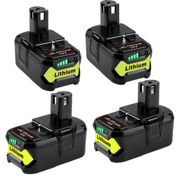 For 18V Ryobi Battery Replacement  P108 9.0Ah Li-ion Battery 4 Pack –  Battery Factory Outlet