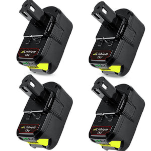 4 Pack For 18V Ryobi Battery Replacement | P108 5.0Ah Li-ion Battery