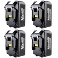 4 Pack For 18V Makita Battery Replacement | BL1830 BL1850 5000mAh Li-ion Battery