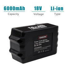 3 Pack For 18V Makita Battery Replacement | BL1830 BL1840 6000mAh Li-ion Battery