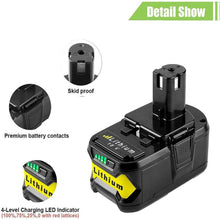 For Ryobi 18V P104 ONE PLUS Battery | 4.0Ah Li-ion Battery Replacement