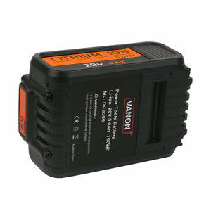 For Dewalt 20V DCB200 Battery Replacement | DCB205 5.0Ah Lithium Ion Battery